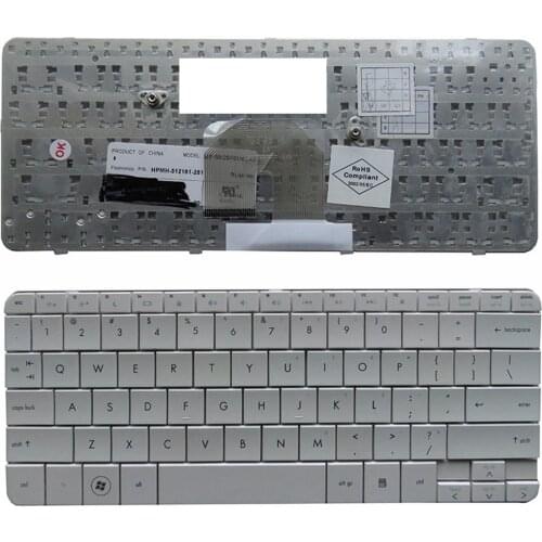 US New FOR HP Pavilion dv2-1000 dv2-1005AX 1006AX 1124AX 1201AX 1125AX Replace laptop keyboard English White