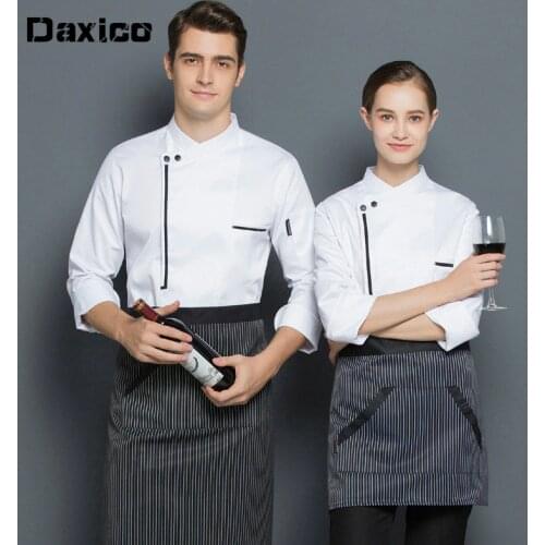 NEW Western Restaurant Chef Uniform Cafe Kitchen Chef Jacket Hotel Food Service Cooking Outfit Cafe Shop Waiter Uniform