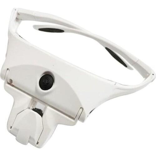 Usb Rechargeable Led Lamp Head Wear Glasses Type 5 Multiples Reading Repair Appreciation Magnifying Glass