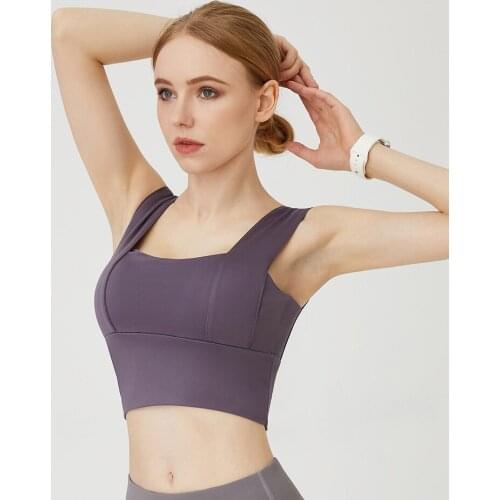 Sport Womens Sport Bra Vest Elastic Breathable Yoga Underwear Shockproof Women Tube Tank Top Gym Fitness Bralette Sportswear