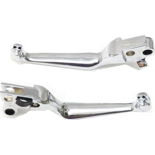 Motorcycle Clutch Brake Skull Levers For Harley FLSTF Fat Boy Heritage Softail FXDWG Dyna Wide Glide