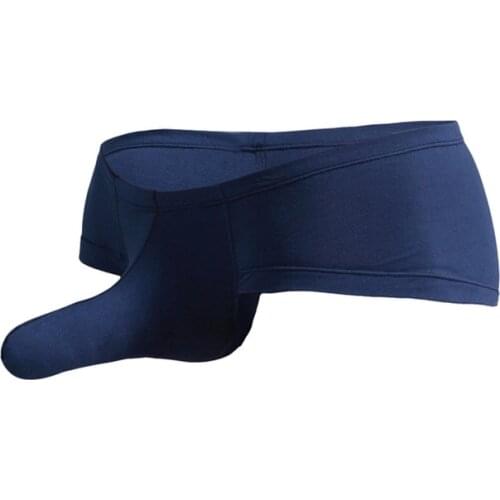 Sexy Mens Underwear Male Low Waist Sexy Elephant Nose Big PenisPouch Boxer Shorts Panties Male Solid Men Underpants Calcinha