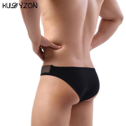 Ice Silk Mens Underwear Men Sexy Briefs Jockstrap U Pouch Calzoncillos Hombre Bikini Mens Briefs Underpants Slip Homme