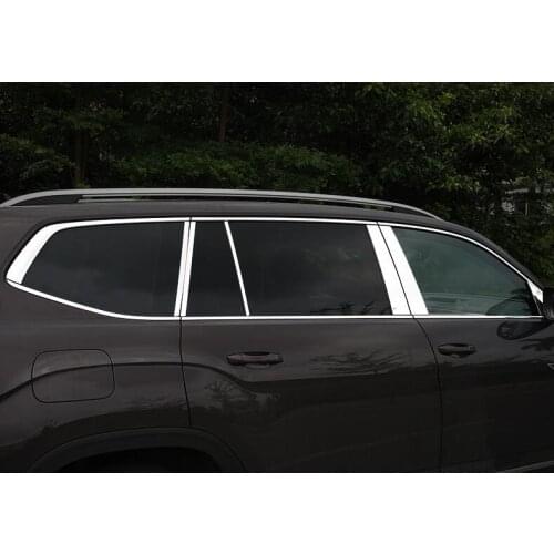 High-quality stainless steel window trim body 2017-2020 FOR vw Teramont the highlight window decoration trim change .24 pieces
