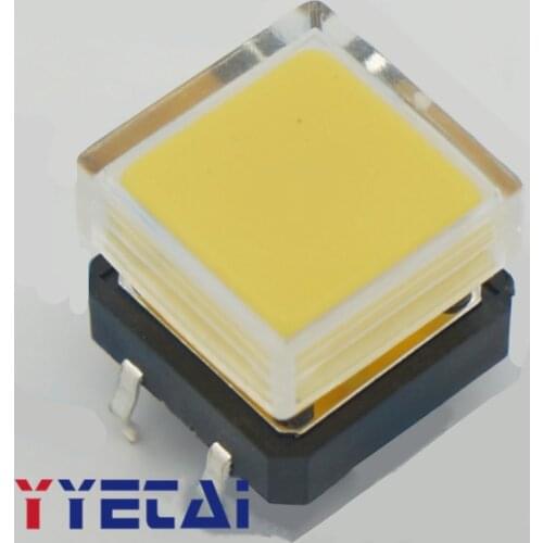 YYT Formula-shaped button cap with transparent cover button switch B3F 12*12*7.3MM
