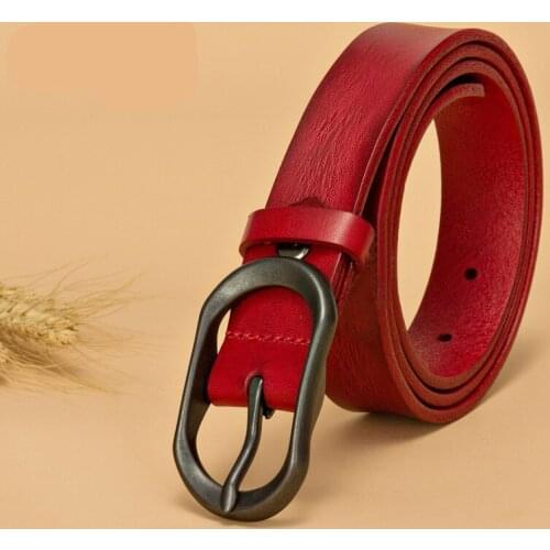 Fashion Female Women Belt Hot Ladies genuine Leather Metal Buckle Straps hot sale