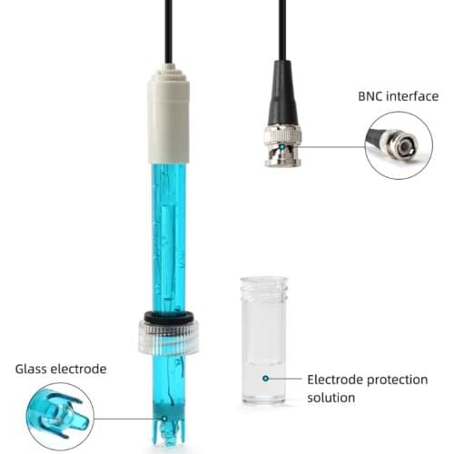 0-14 PH Electrode Probe BNC Connector PH Meter Monitor Controller Test Sensor Replacement Kit Plant Pool Spa