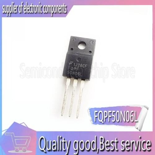 10pcs/lot FQPF50N06L New stock TO-220F 60V 32.6A