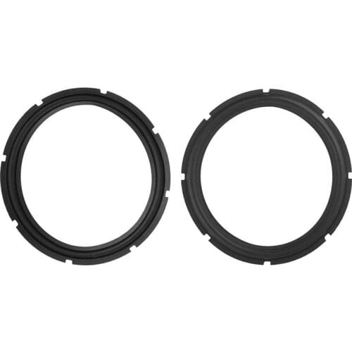 12Inch Perforated Rubber Speaker Foam Edge Subwoofer Surround Foam Replacement Parts for Speaker Repair(Black 2 Pcs)