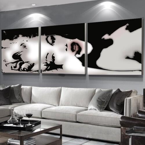 3 pcs diamond embroidery sale Famous Celebrity diamond painting cross stitch full square round drill 5d puzzles black and white