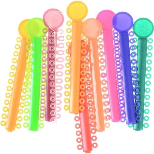 40pcs/set Ties Colorful Rubber Band Elastic Dentist Prod Randomly Color Wholesale Dental Orthodontic Materials Ligature