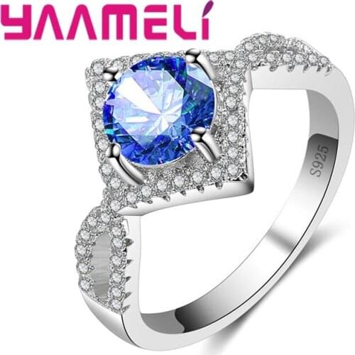 Irregular Pattern Multicolor Quartet Styling 925 Sterling Silver Glossy Rings Halloween Surprise Gift Honeymoon Travel