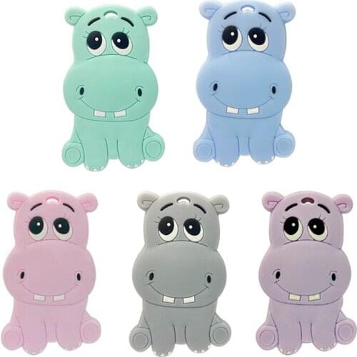 Food Grade Silicone Teether Toys Cartoon Animal BPA Free Molar Items Pacifier Accessories Teething Toys For Teeth Baby Supplies