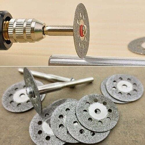 High quality 12 Pcs Rotary Tool Circular Saw Blades Cutting Wheel Discs Mandrel Dremel Cutoff