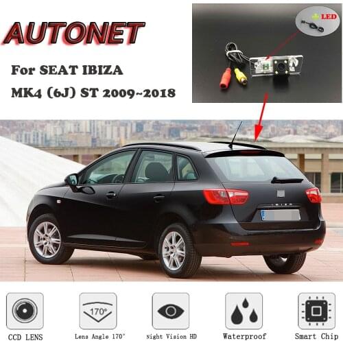 AUTONET HD Night Vision Backup Rear View camera For SEAT IBIZA ST MK4 (6J) ST 2009~2018 CCD/license plate Camera