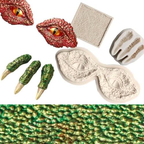 Longan dragon claw dragon scale Silicone mold Fondant Cake mold Epoxy clay plaster decoration modeling tool