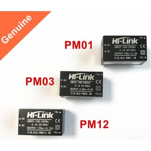 HLK-PM01 HLK-PM03 HLK-PM12 AC-DC 220V to 5V/3.3V/12V mini power supply module Hi-Link