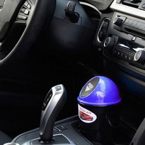Mini Multi-functional Car Vehicles Trash Bin Rubbish Garbage Can Storage Box