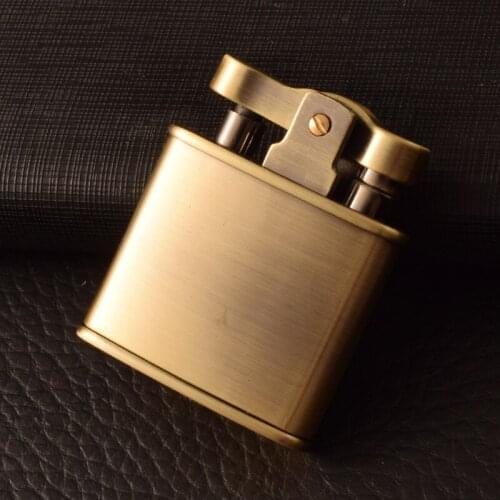 New Dolphin Kerosene Lighter Model Creative Retro Vintage Grinding Wheel Lighter Push Type Ignition Gifts for Men