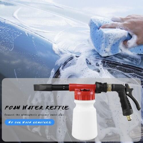 Portable 1L Car Wash Foam Sprayer Foamer Household Low Pressure Foaming Spray Kettle for Motorcycle