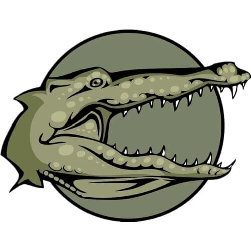 S40567# Various Sizes Self-adhesive Decal Crocodile Car Sticker Waterproof Auto Decors on Bumper Rear Window