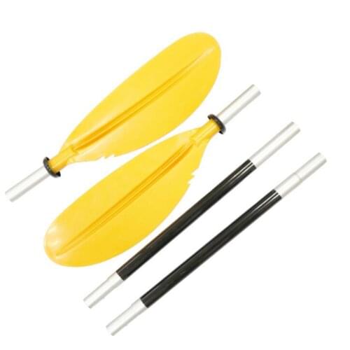 Aluminum alloy detachable four-section kayak canoe inflatable boat double oars