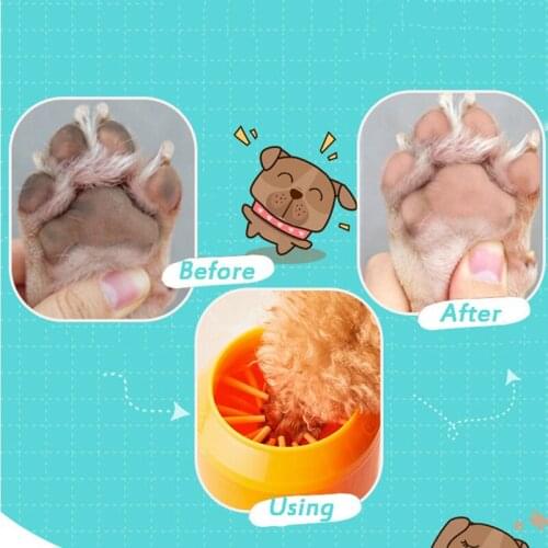 Pet Foot Washing Cup Dog Paw Silicone Cleaning Brush Pet Supplies Cat Paw Cleaning Cup Dog Grooming Puppy Assessoires Tools
