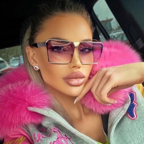 New Classic Vintage Metal Square Mirror Sunglasses Women Brand Gradient Color Sun Glasses Men Driving Shades Oculos Feminino