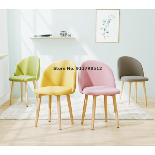 Ins chair modern minimalist desk stool leisure net red back chair girl bedroom makeup chair nordic dining chair