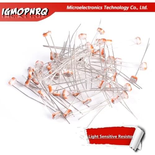 50PCS GL5528 GL5516 GL5537 GL5549 GL5539 GL5547 5528 5516 5537 5549 5539 Light Sensitive Resistor Photoelectric Photoresistor