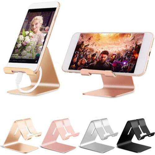 1Pc Aluminum Alloy Desktop Tablet Stands Mobile Phone Support Holder Portable Anti-slip Universal Tablet PC Stand Brackets