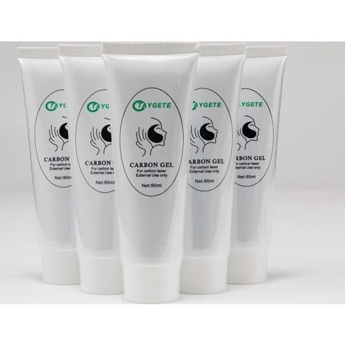 10pcs Safe Carbon Cream gel for ND YAG laser skin rejuvenation skin whitening skin Deep Cleaning 80ml