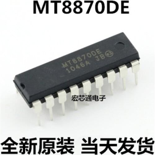 10pcs/lot MT8870 MT8870DE DIP-18 ISO2-CMOS Integrated DTMF Receiver