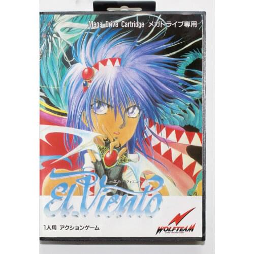 El Viento 16 Bit MD Game Card with Retail Box for Sega MegaDrive & Genesis Video Game console system