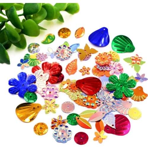 300-1500pcs Variety Mixed color PVC loose Sequins Glitter Paillettes for Nail Art manicure/sewing/wedding decoration confetti