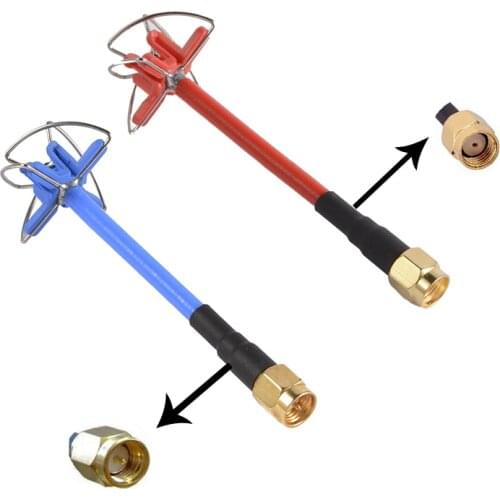 5.8GHz High Gain Circular Polarized Transmitter Four Leaf Clover Antenna For Professional Racing Drone Compact Size