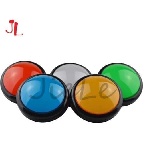 5 Colors 100mm Big Dome Convex Type LED Lit Push Buttons For Arcade Machine Video Games Parts