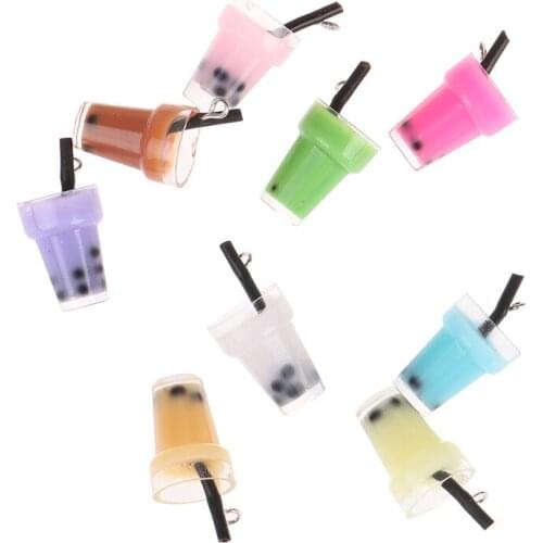 5pcs 1:12 Dollhouse Miniature Milk Tea Drinks Cup Food Drink Pretend Play Toys