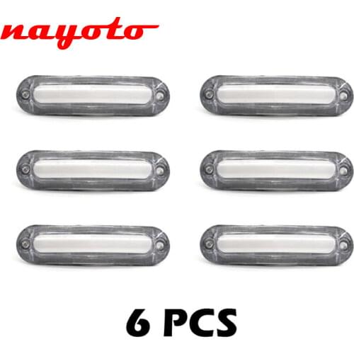 6PCS 6 SMD LED Car Rear Side Outline Marker Light Clearance Lamp Indicator Lamp For Trailer Truck Lorry 10V-30V Waterproof