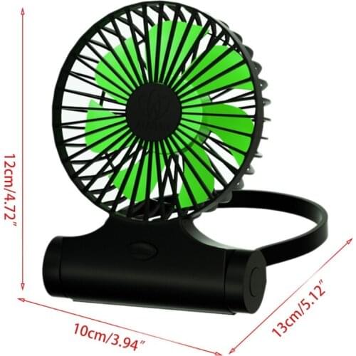 2200mAh Battery Operated Neck Fan Personal Handheld Fan USB Rechargeable Fan 425B