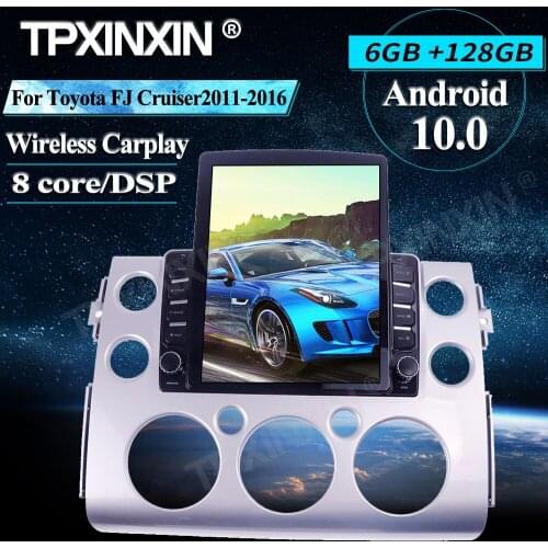 Car Radio 6+128G For Toyota FJ Cruiser 2011-2016 Android GPS Car Multimedia Player Head Unit Audio Radio Navigtion Tape Recorder