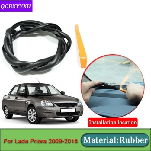 Car-styling For Lada Priora 2009-2018 Anti-Noise Soundproof Dustproof Car Dashboard Windshield Sealing Strips Auto Accessories