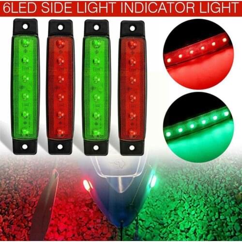 Side Light 6LED Long Strip Side Light 12v24v Truck Car Truck Ship Light Light Car European Side M3U0