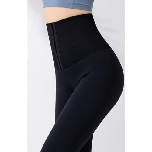 Selling High-waist slim-fitting leggings womens abdomen tight-fitting sweatpants Korean thin section hip-breasted fitness pants