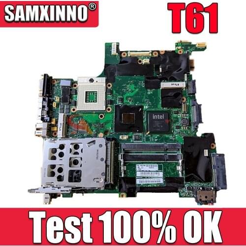 Akemy 41W1487 42W7868 14.1'' Inch Notebook PC Main Board For Lenovo Thinkpad T61 Motherboard System Board DDR2 Free CPU