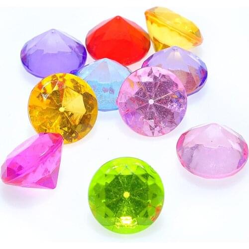 Fashion Colorful Shaped Water Drop Acrylic Beads Material DIY Jewelry Findings Ornament Accessories 18*25mm 105pcs