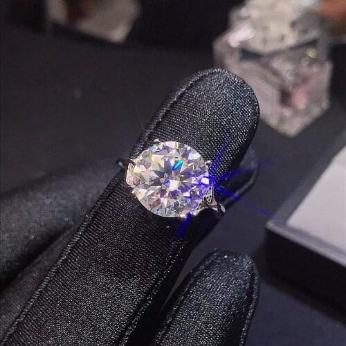 5ct Moissanite, 925 Silver fashion design, strong fire color,diamond, high hardness