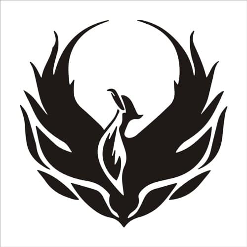 LLY-1117 Personality Car Stickers Phoenix Bird of Wonder Decorative PVC Auto Motorcycle Accessories Creative Waterproof Decals