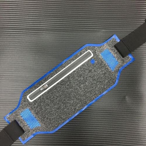 Solid Color Fashion Comfortable Waist Pouch Reflective Waist Pack Waterproof for Running