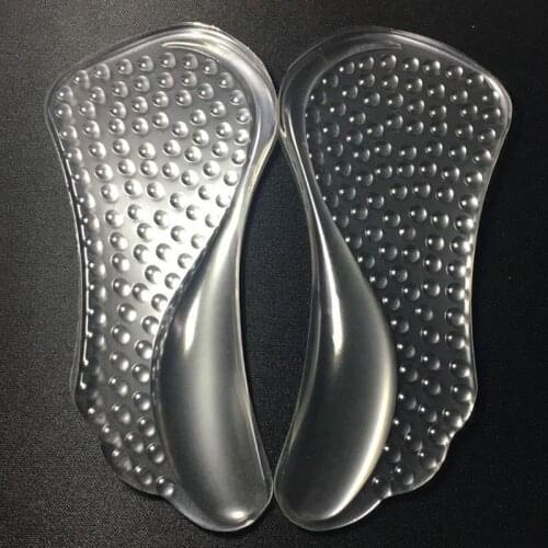 1Pair Silicone Insoles for Women Shoes Orthotic Arch Support Gel Pads Non-slip Pain Relief Flat Feet Corrector Shoes Cushion Pad